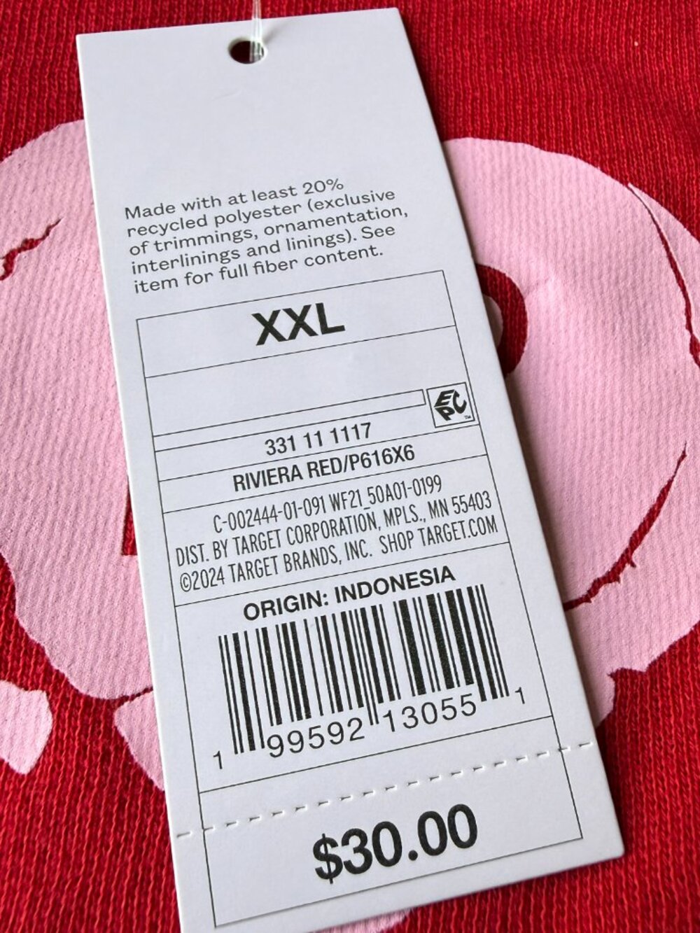 Wild Fable Hard Pass Valentine Sweatshirt XXL NWT - Picture 3 of 8